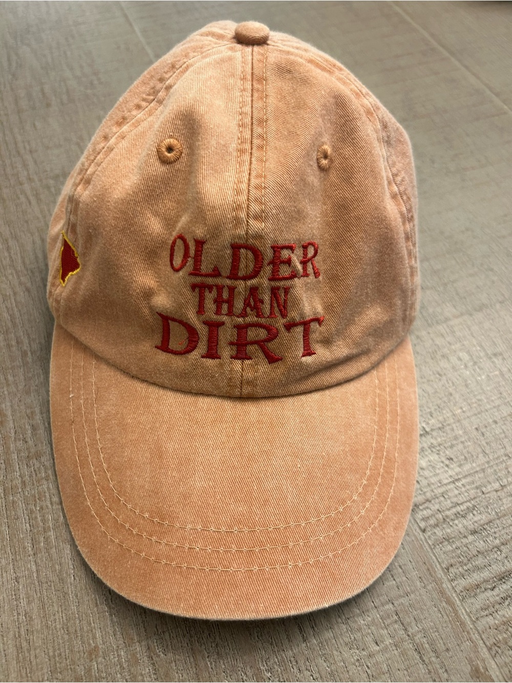 Older Than Dirt Embroidered Tan Baseball Cap